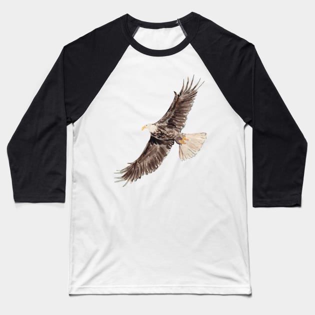 Eagle – king of the skies Baseball T-Shirt by Elena Ehrenberg